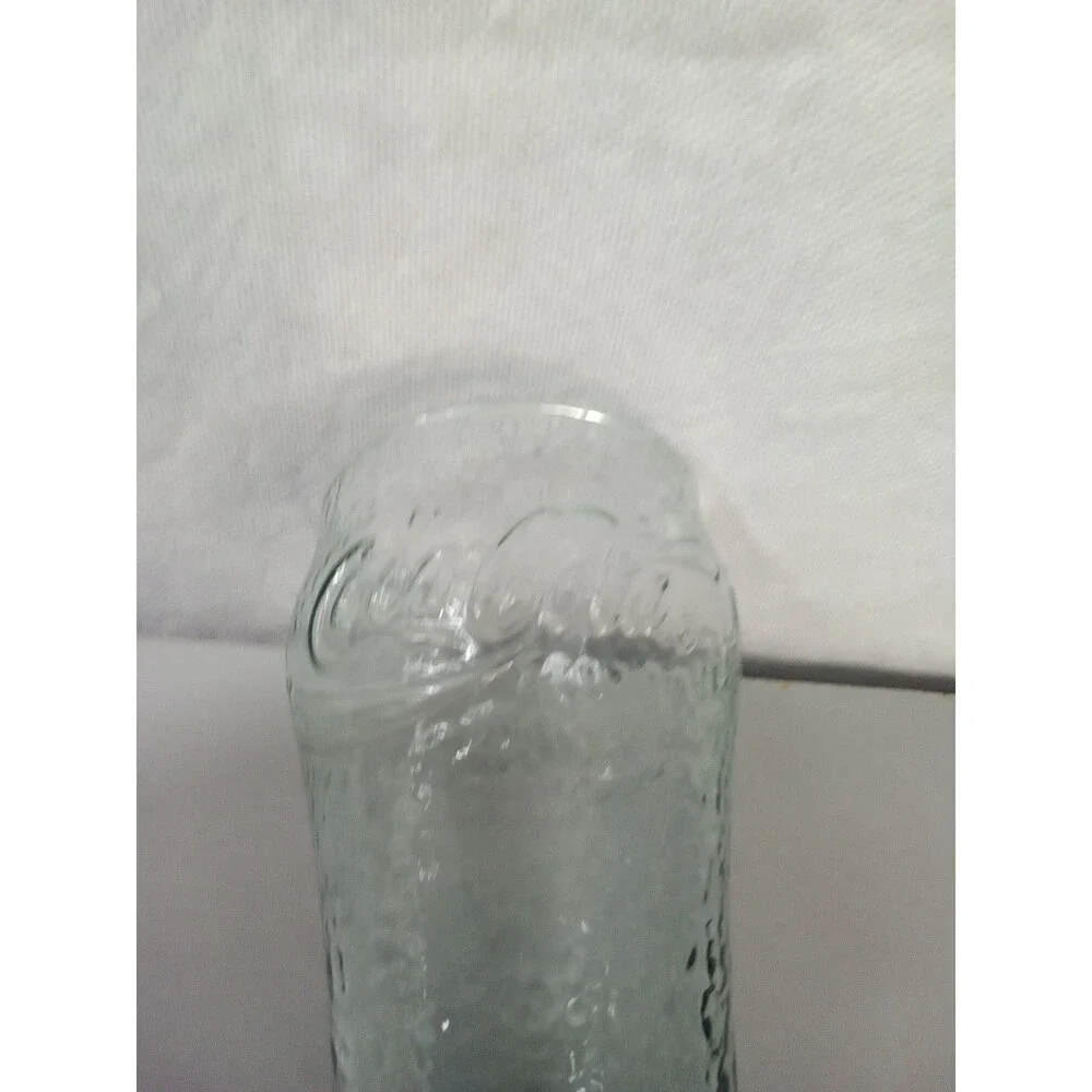 Vintage‎ 16 oz Coca-Cola Glass Pebbled Dimpled Textured Georgia Green COKE